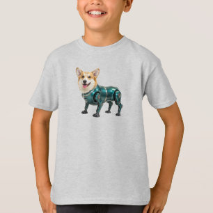 Cute Corgi Robot Kid's T-Shirt