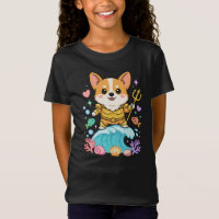Cute Corgi Sea King Cartoon | Kawaii Ocean Dog