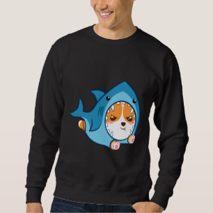 Cute Corgi Shark Sweatshirt