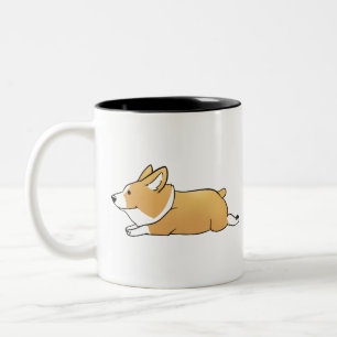 Cute Corgi Two-Tone Coffee Mug
