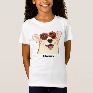 Cute corgi wearing sunglasses T-Shirt