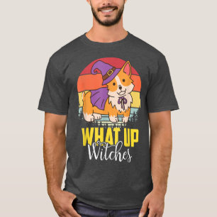Cute Corgi Witch Halloween Party Dog lover Costume T-Shirt