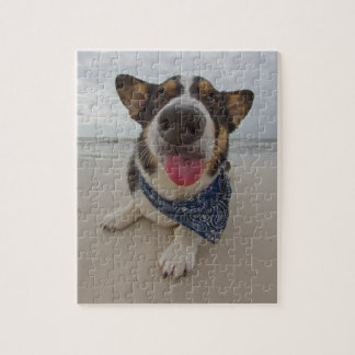 Cute Corgi with Tongue Out Jigsaw Puzzle