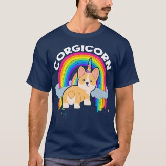 Cute Corgicornunicorn Rainbowcorgi Owner-769 T-Shirt
