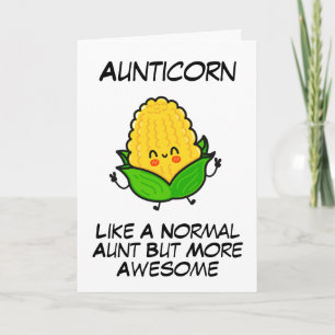 Cute corn puns funny aunt birthday cards