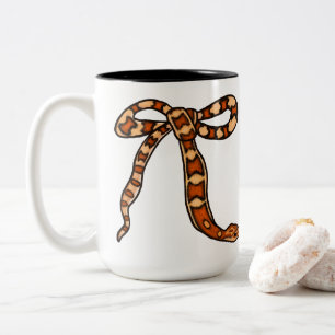 Cute Corn Snake Two-Tone Coffee Mug