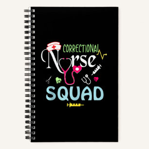 Cute Correctional Nurse Squad For Nursing Week Notebook