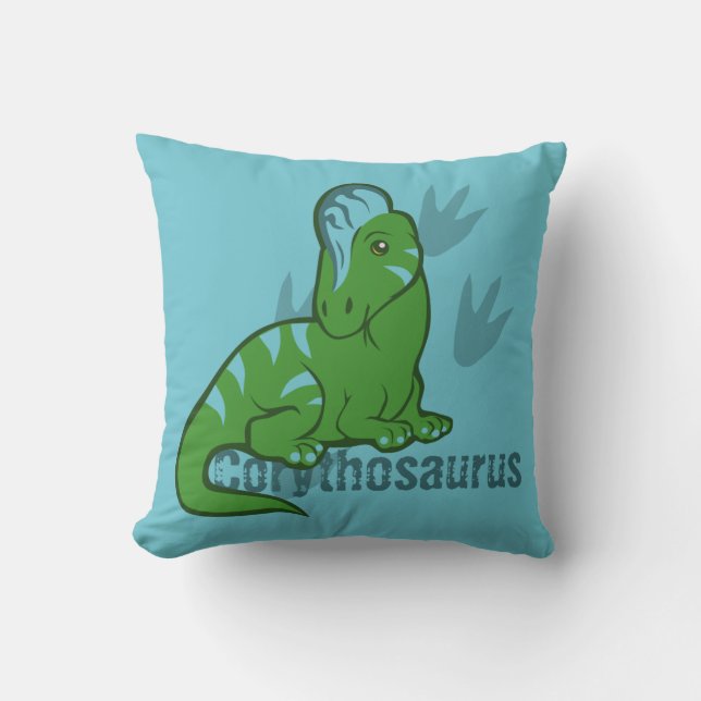 Cute Corythosaurus Cushion (Front)