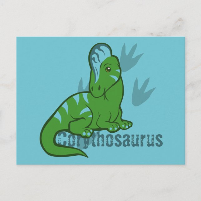 Cute Corythosaurus Postcard (Front)