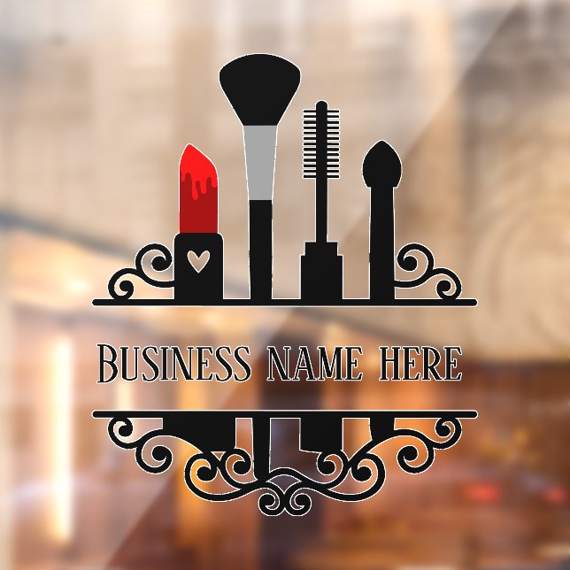 cute Cosmetics shop add name Window Cling (Sheet 2)