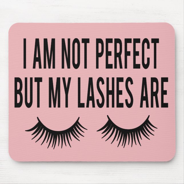 Cute Cosmetologist Lashes Makeup Artist Gift Mouse Mat (Front)