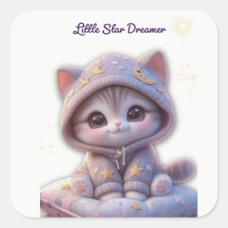 Cute Cosmic Cat Sticker