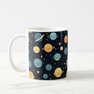 Cute Cosmos Pattern Coffee Mug