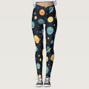 Cute Cosmos Pattern Leggings