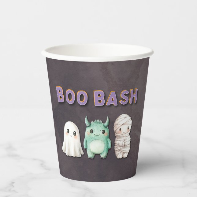 Cute Costume Halloween Party Paper Cups (Front)
