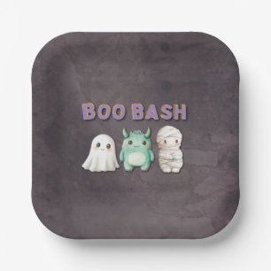 Cute Costume Halloween Party Paper Plate