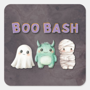 Cute Costume Halloween Party Square Sticker