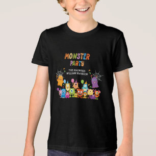 Cute Costume Monster Halloween Party For Kids Tri-Blend Shirt
