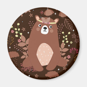 Cute Cosy Bear Magnet