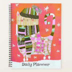 Cute Cosy Cat Daily Planner