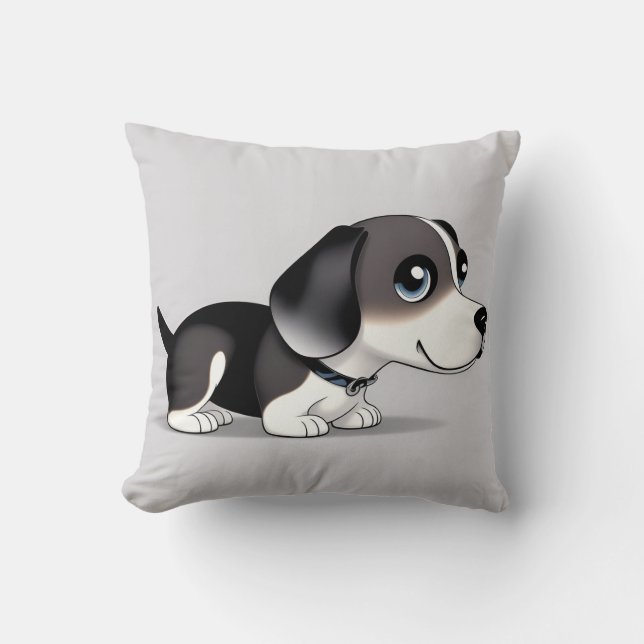 Cute Cosy Dog Lover Home Decor Accent Cushion (Front)