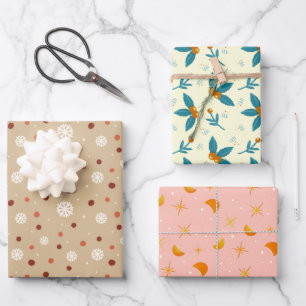 Cute & Cosy Gift Wrapping Paper - Designs Set 4