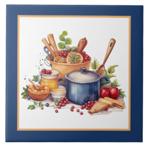 Cute cosy kitchen home business crafting tile