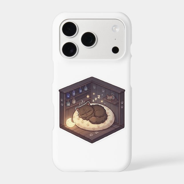 Cute Cosy Sleeping Cat in Magic Nook (Back)