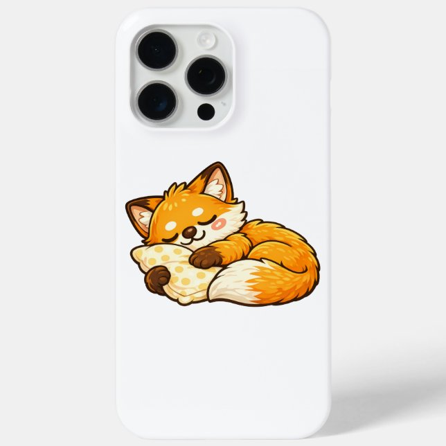 Cute Cosy Sleeping Fox Case-Mate iPhone Case (Back)