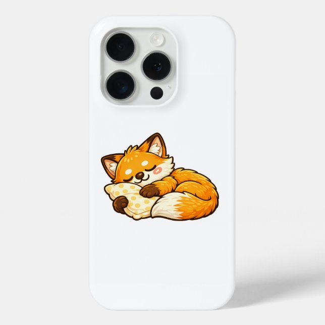 Cute Cosy Sleeping Fox Case-Mate iPhone Case (Back)