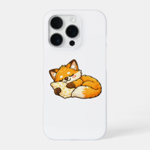 Cute Cosy Sleeping Fox iPhone 16 Pro Case
