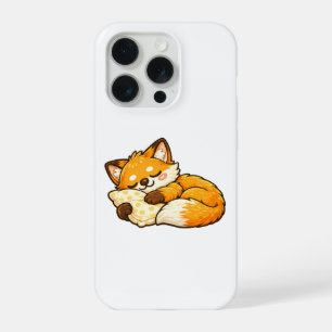 Cute Cosy Sleeping Fox iPhone 15 Pro Case