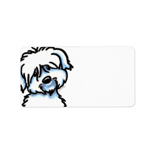 Cute Coton de Tulear Label