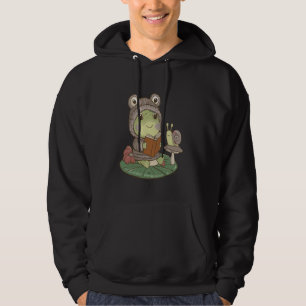 cute cottage core frog snail aesthetic hoodie
