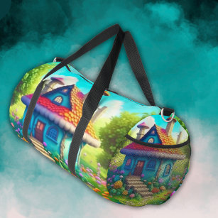 Cute Cottage Core Theme House   Duffle Bag