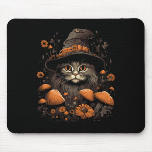 Cute Cottagecore Aesthetic Cat Mushroom Women Kids Mouse Mat