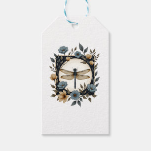Cute Cottagecore Floral Dragonfly Aesthetic Girls  Gift Tags