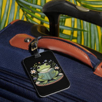 Cute Cottagecore Floral Frog Aesthetic Nature