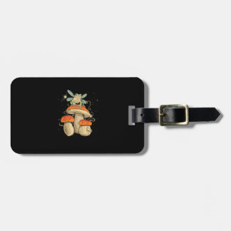 Cute Cottagecore Mushroom Frog Goblincore Style Luggage Tag