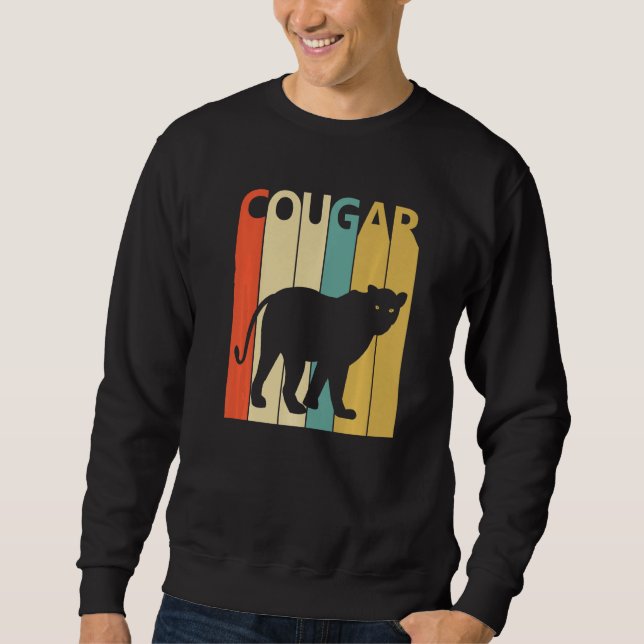 Cute Cougar Animal   Sweatshirt (Front)