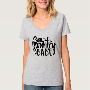 Cute Country babe word art T-Shirt