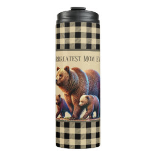 Cute Country bear best Mum ever  Thermal Tumbler