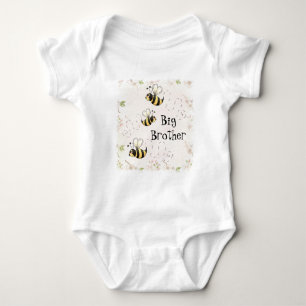 Cute Country Bees Big Brother Baby Bodysuit