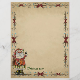 Cute Country Christmas Letterhead