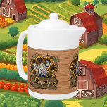 cute Country cow lovers<br><div class="desc">cute Country cow lovers teapot</div>