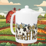 Cute Country cow lovers<br><div class="desc">Cute Country cow lovers teapot</div>