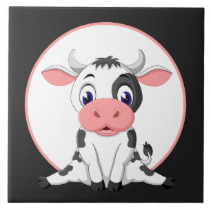 cute Country cow lovers ceramic tile
