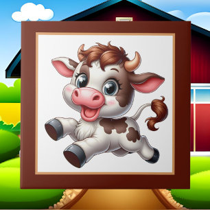 Cute Country cow lovers Tile