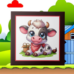 Cute Country cow lovers Tile