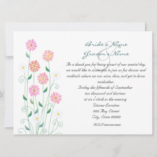 Cute Country Daisies Rehearsal Dinner Invitation